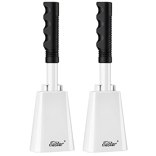 2 Pack Large Cowbell Noisemakers with Handle