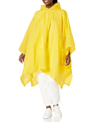 totes Lightweight Packable Hooded Rain Poncho