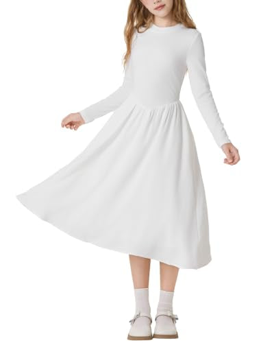Girls Long Sleeve Casual Maxi Dress