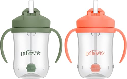2 Pack Dr. Brown's 9 oz Weighted Straw Cup