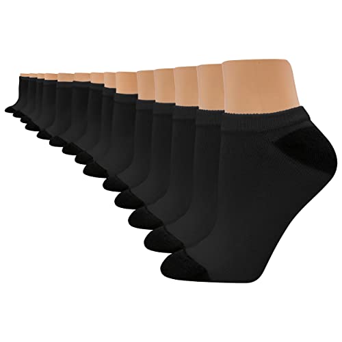 14 Pack Hanes No Show Moisture Wicking Socks