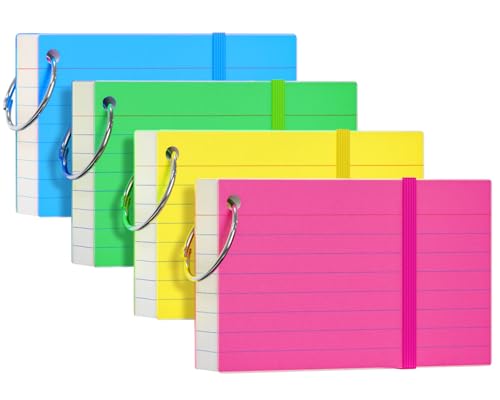 200 Count Ruled Index Flash Cards with Rings