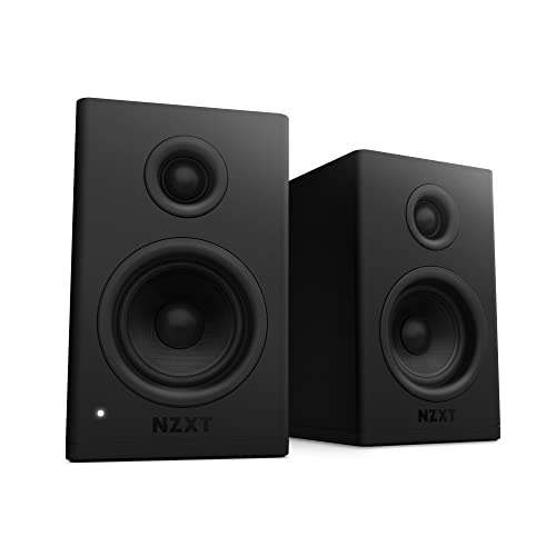 NZXT Relay PC Gaming Desktop Speakers 80W Bookshelf