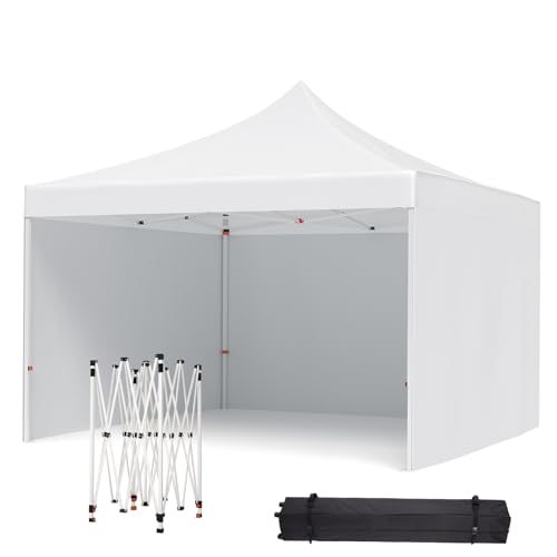 10x10 Pop Up Canopy Tent with Sidewalls, Outdoor Shelter