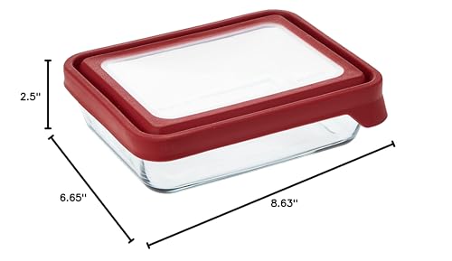 Anchor Hocking 6-Cup Glass Food Storage Container