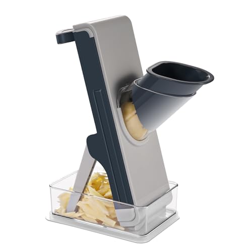 Safe Adjustable Mandoline Slicer and Vegetable Chopper