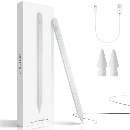 Stylus Pen for iPad with Fast Charging, Tilt, Palm Rejection
