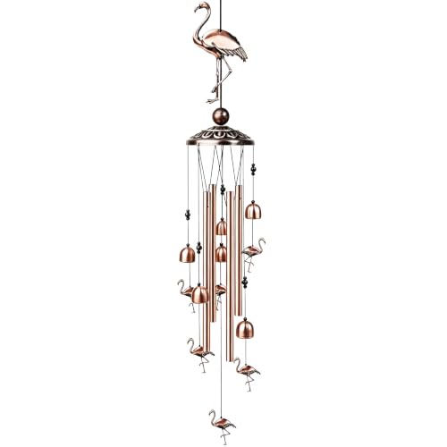 35-Inch Flamingo Outdoor Wind Chimes