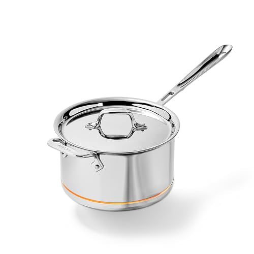 All-Clad Copper Core 4 Quart Stainless Steel Saucepan