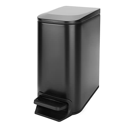 6 Liter Soft Close Bathroom Trash Can with Lid