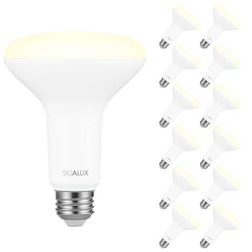 12 Pack Sigalux BR30 LED Indoor Flood Light Bulbs