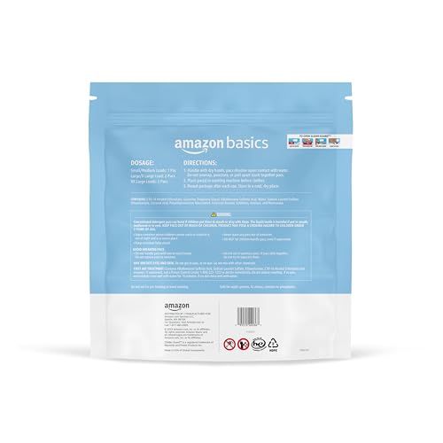 120 Pack Amazon Basics Laundry Detergent Pacs