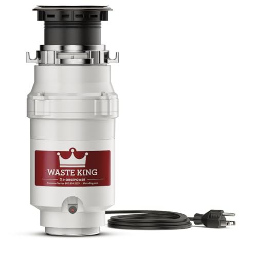 Waste King Compact Garbage Disposal with Power Cord