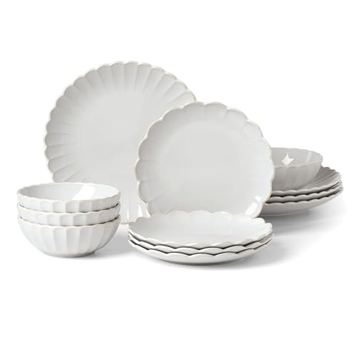 12 Piece Lenox Stoneware Dinnerware Set for 4