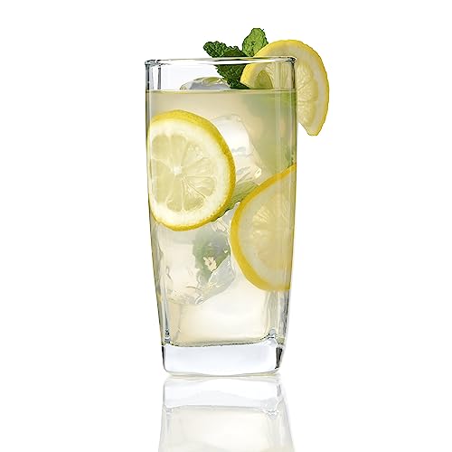 Anchor Hocking Rio Drinking Glasses Set, 16 Piece Set (8 Rocks Glasses & 8 Tumbler Glasses)