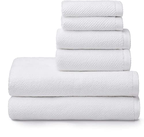 6 Piece Popcorn Textured Bath Towel Set Towels
