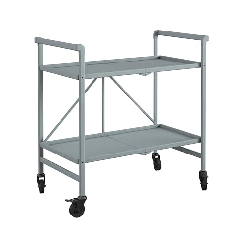 Cosco Folding Indoor Outdoor Serving Cart with Wheels