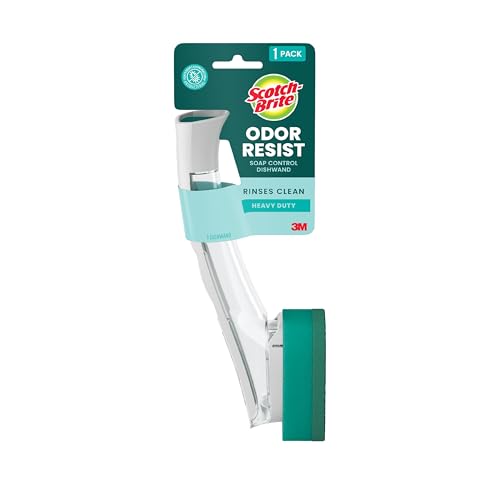4 Pack Scotch-Brite Soap Control Heavy Duty Dishwand