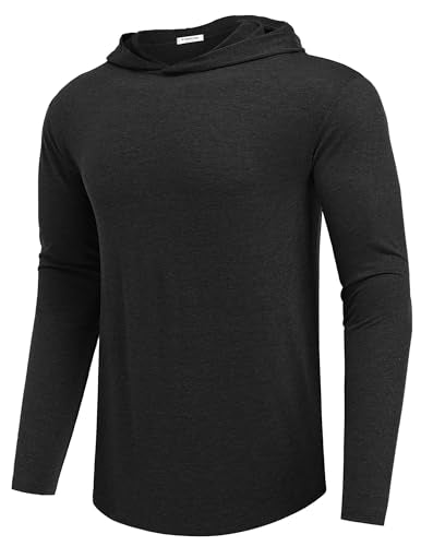 Lightweight Men's Athletic Hoodie Long Sleeve Pullover Sweatshirt