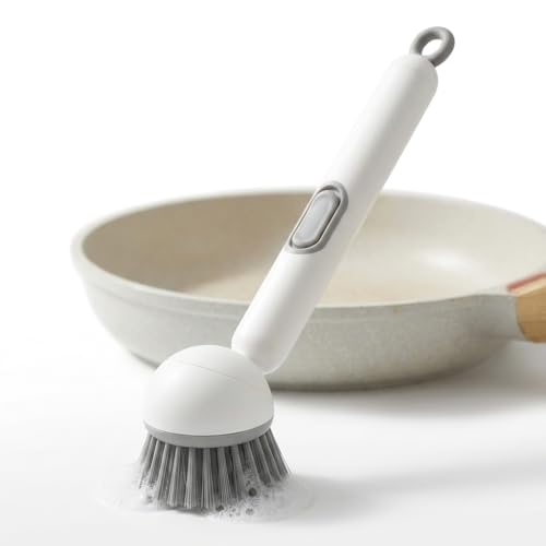 Rotating Soap Dispensing Kitchen Scrub Brush