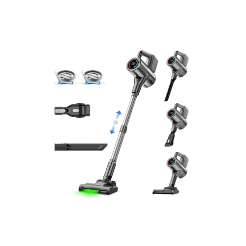 Cordless 500W Stick Vacuum Cleaner with LED Display