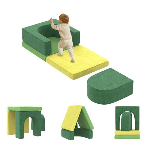 Ryokk 4-Piece Foam Climbing Blocks for Toddlers, Foam Climbing Blocks for Toddlers and Baby Climbing Blocks, Climb and Crawl Activity Play Set, Foam Climbing Blocks and Foam Play Gym