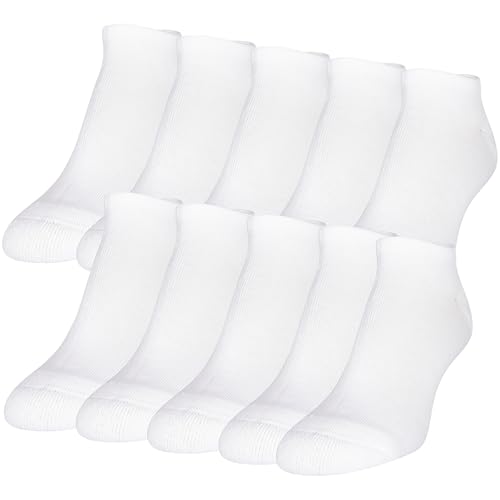 10 Pair GOLDTOE Women's Cushion No Show Socks