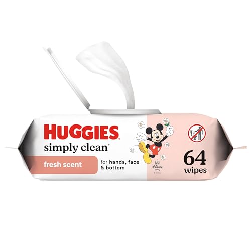 64 Count Huggies Simply Clean Baby Wipes