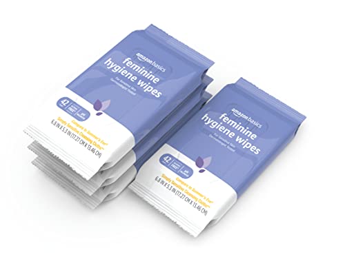 168 Count Amazon Basics Flushable Feminine Wipes