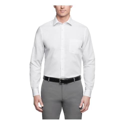 Van Heusen Men's Regular Fit Poplin Spread Collar Shirt