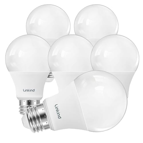6 Pack Dimmable 60W Equivalent LED Light Bulbs