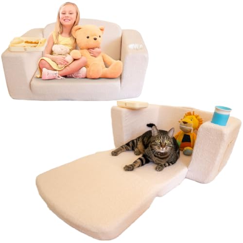 Toddler Convertible Sofa Chair and Fold Out Bed