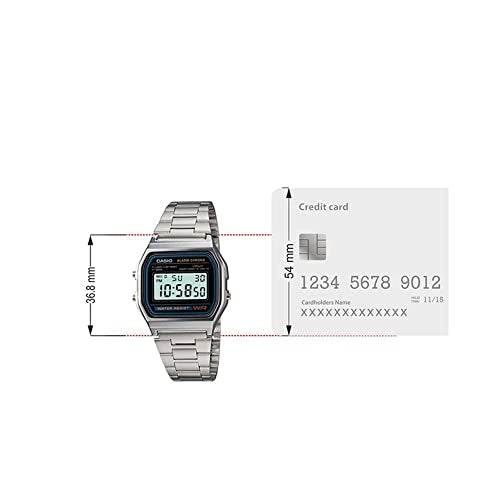 Casio Men's Vintage A158WA-1 Water Resistant Digital Watch