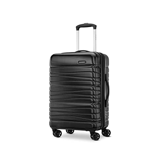 Samsonite Evolve SE Hardside Expandable Luggage with Double Spinner Wheels, Bass Black, 3PC SET (CO/M/L)