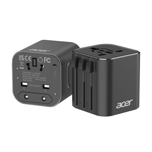 Acer Universal US to Europe Travel Plug Adapter
