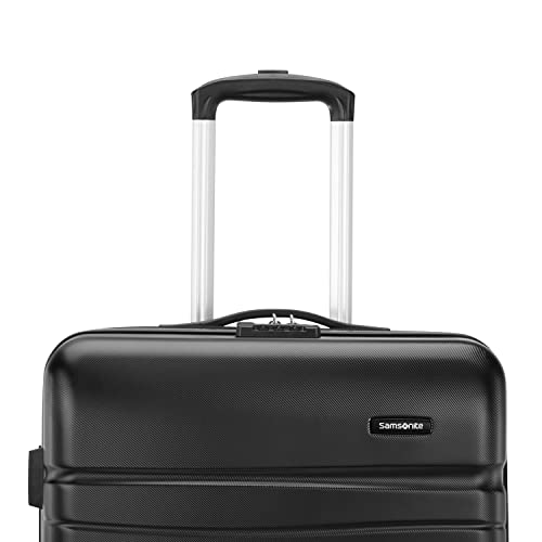 Samsonite Evolve SE Hardside Expandable Luggage with Double Spinner Wheels, Bass Black, 3PC SET (CO/M/L)