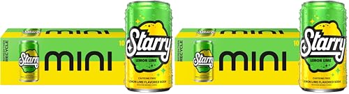 20 Pack Starry Caffeine Free Lemon Lime Soda Mini Cans