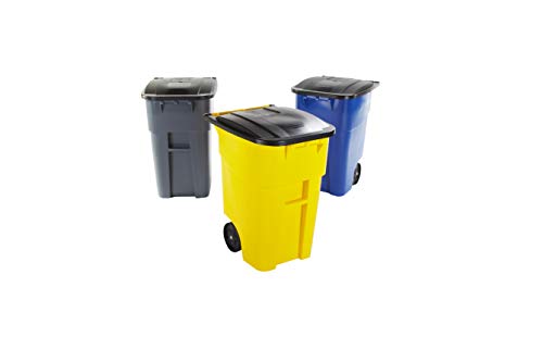 50-Gallon Rubbermaid Heavy-Duty Wheeled Recycling Bin