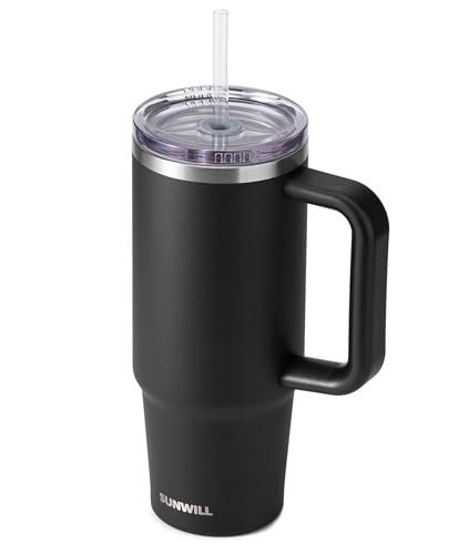 30 oz Insulated Stainless Steel Coffee Tumbler with Straw