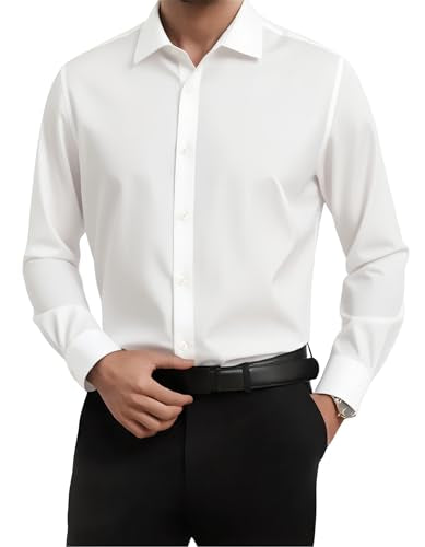 Slim Fit Stretch Wrinkle Free Dress Shirt