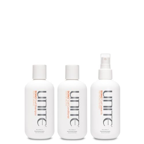 UNITE Curl Shampoo Conditioner Leave-In Spray Set 8oz