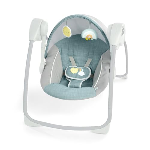 Ingenuity Portable Baby Swing with Canopy and Toys