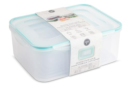 6 Pack Brooklyn Steel Food Storage Containers with Lids