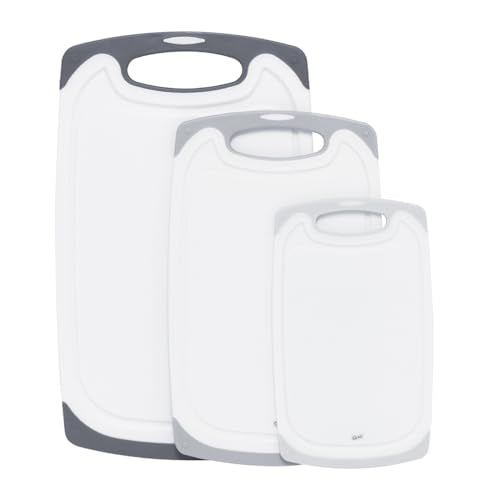 3 Piece Glad Non-Slip Plastic Cutting Board Set