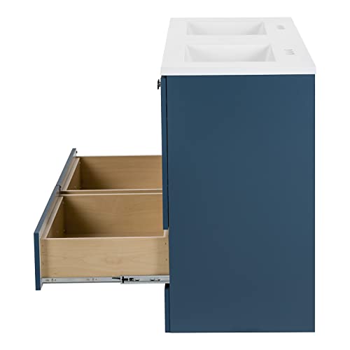 60-Inch Double-Sink Bathroom Vanity with Cabinets