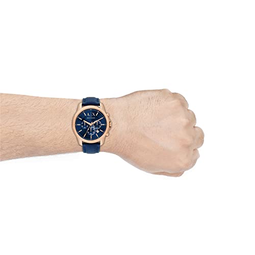 Armani Exchange Men's Chronograph Leather Watch