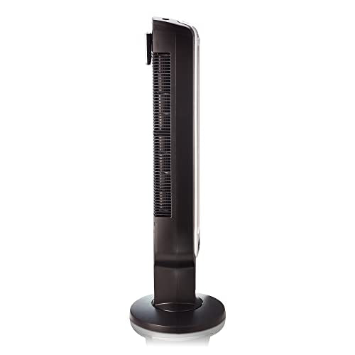 Lasko Oscillating Tower Fan, 3 Quiet Speeds, Timer, Remote Control, for Bedroom, Kitchen, Office, 36", Black, 2511