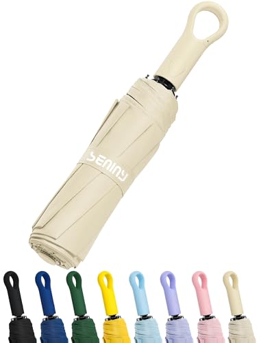 Compact Windproof Automatic Travel Umbrella