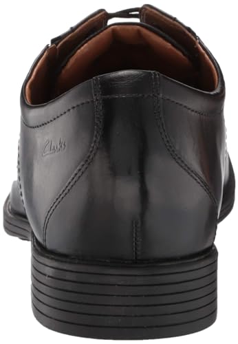 Clarks Black Leather Oxford Shoes for Men
