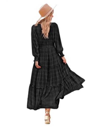 YESNO Flowy Long Sleeve Maxi Dress